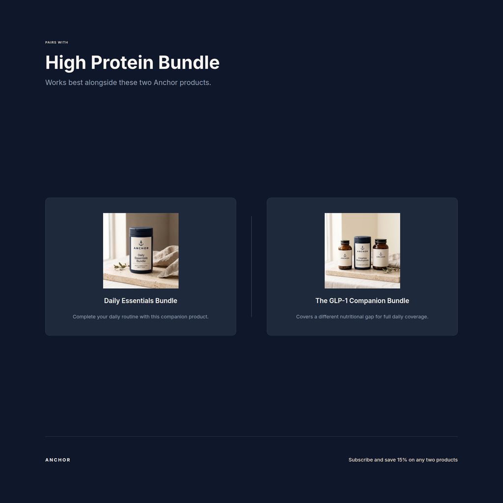 Pairs with: High Protein Bundle alongside Creatine Monohydrate and Whey Protein Isolate