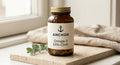 Anchor Omega-3 EPA+DHA — hero product shot on travertine with 'Omega-3 EPA+DHA' label